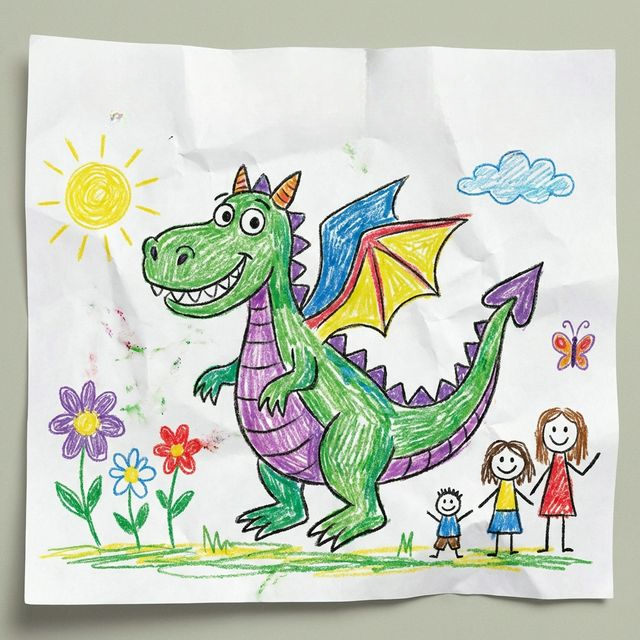 Papercraft dragon toy